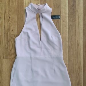 Express pink and blank mini dress